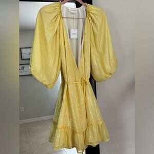 NWT Sequin Wrap Dress 💛✨